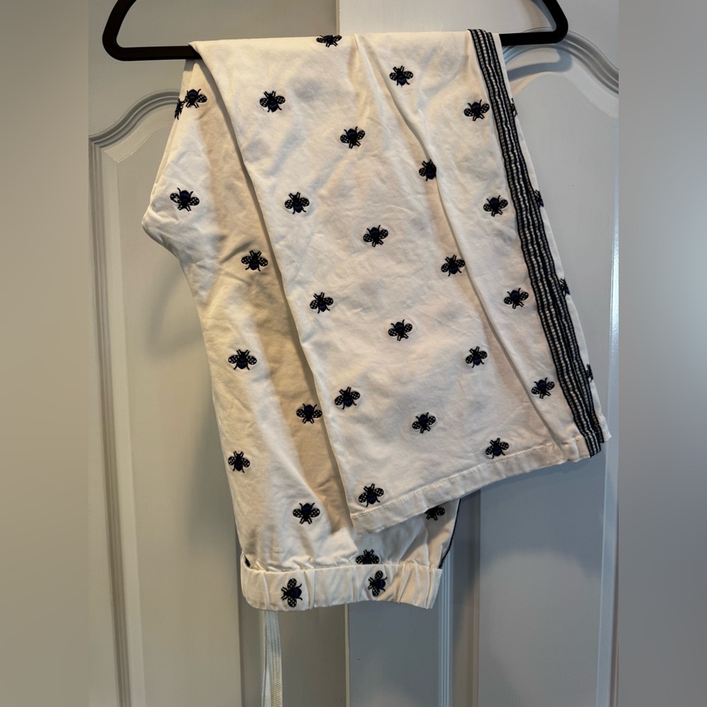 Anthropologie Embroidered Bumble Bee Track Pants! - Picture 6 of 9